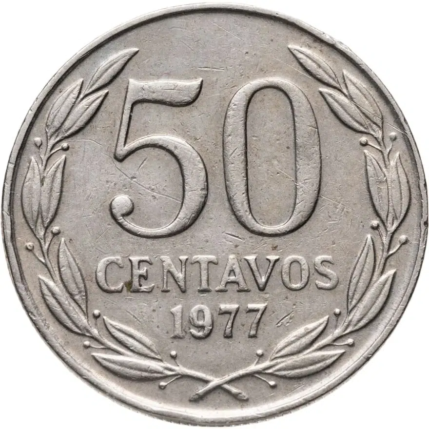 Чили 50 сентаво (centavos) 1977