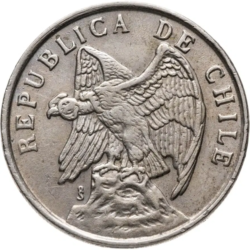 Чили 50 сентаво (centavos) 1977, реверс