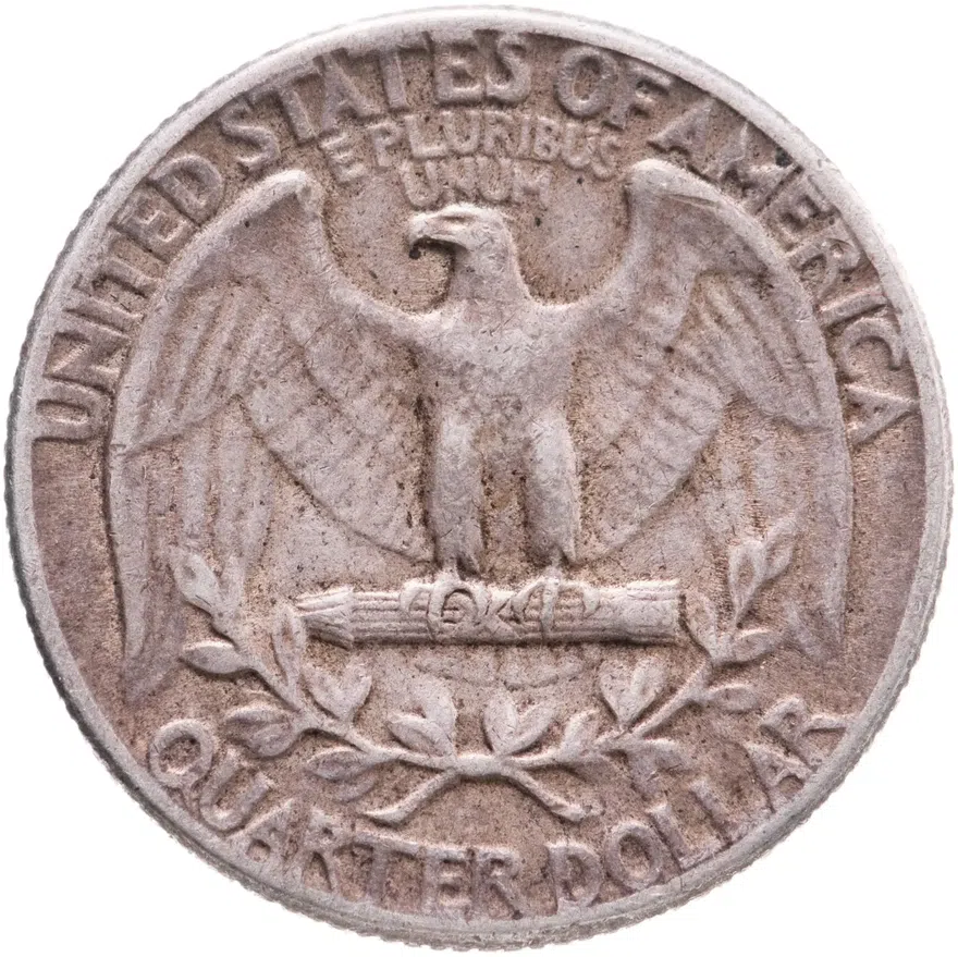 США 25 центов (квотер, 1/4 доллара, quarter dollar) 1951  Washington Quarter Без отметки монетного двора, аверс