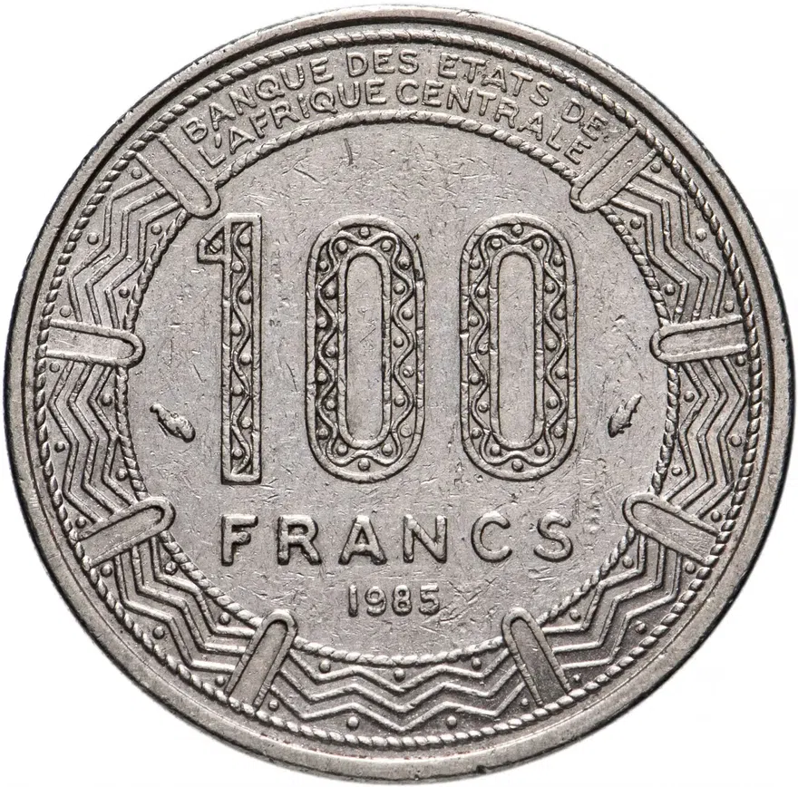 Габон 100 франков (francs) 1985