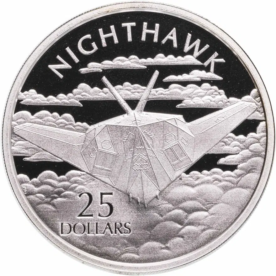 Соломоновы Острова 25 долларов (dollars) 2003 "Самолет F-117 Ночной Ястреб (Nighthawk)"