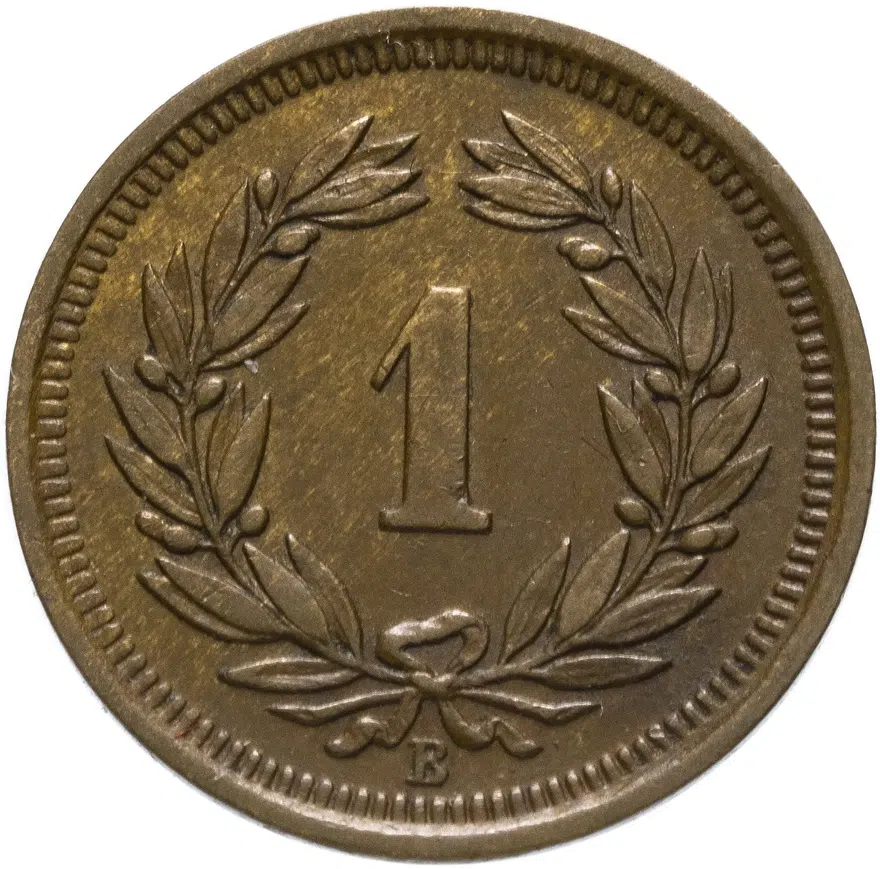 Швейцария 1 раппен (rappen) 1931