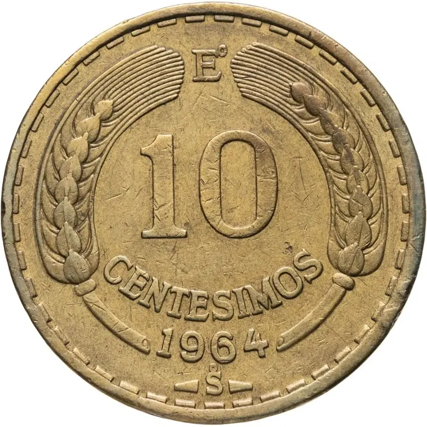 Чили 10 сентесимо (centesimos) 1964