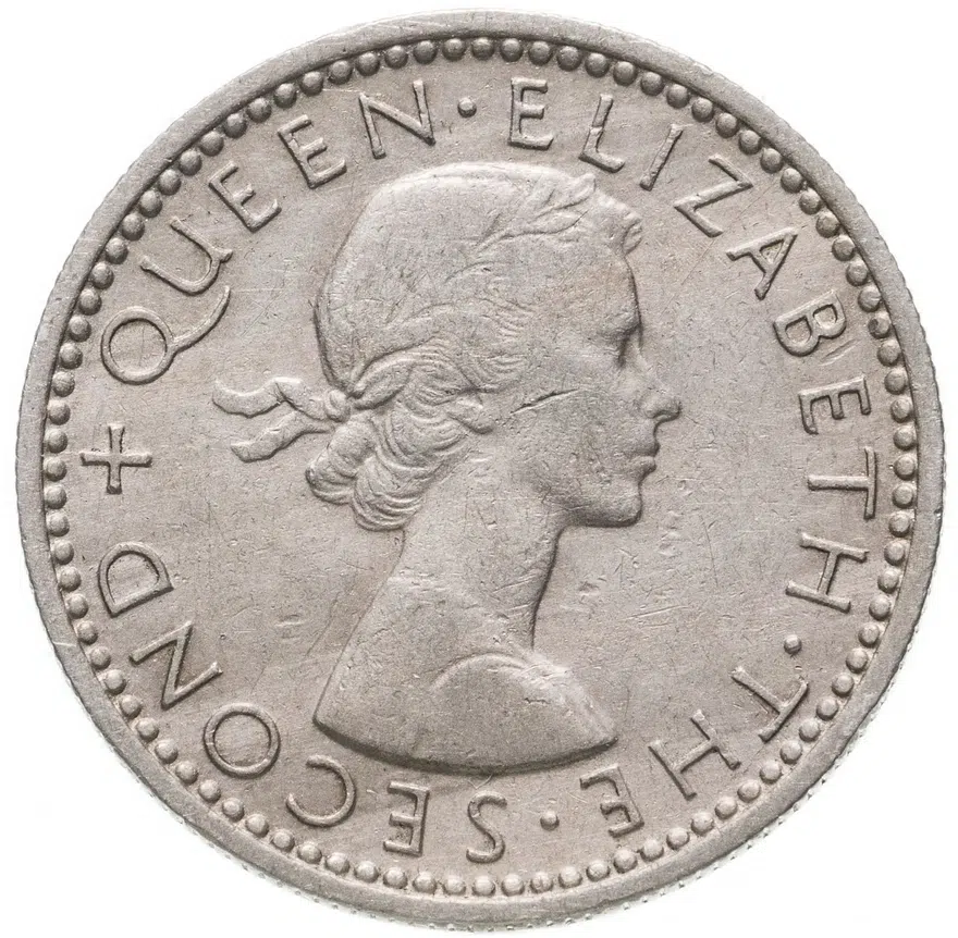 Родезия и Ньясаленд 6 пенсов (pence) 1957, реверс