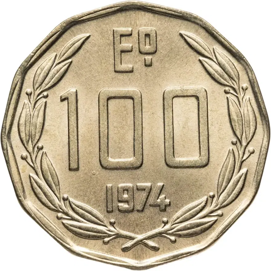 Чили 100 эскудо (escudos) 1974