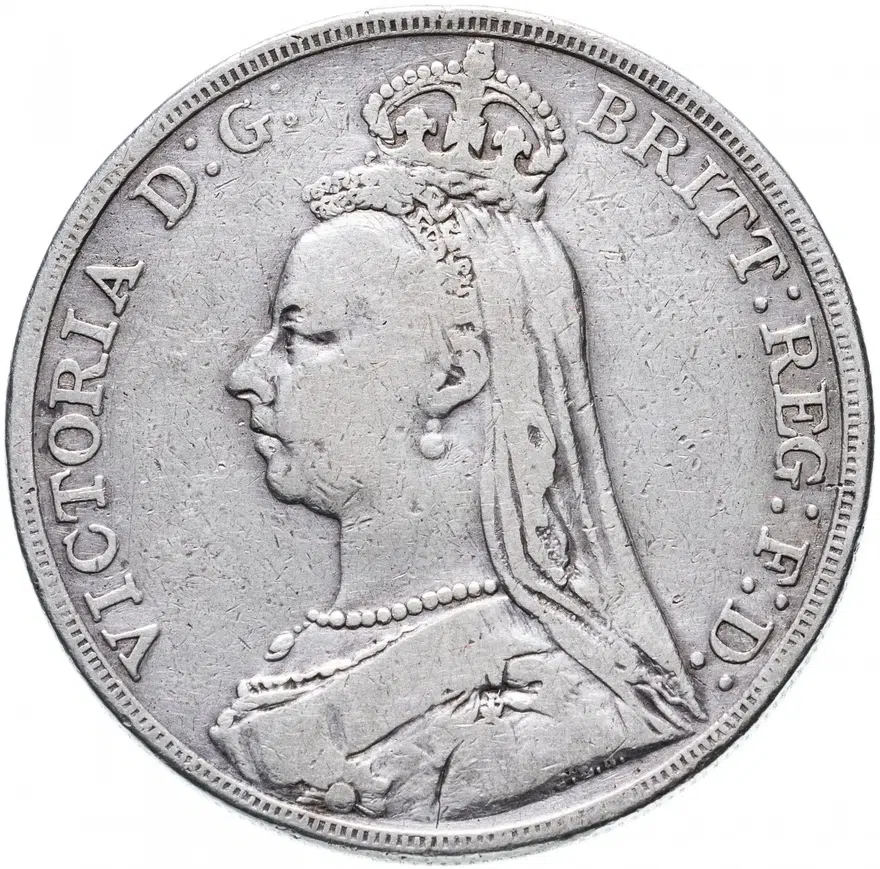 Великобритания 1 крона (crown) 1892, реверс