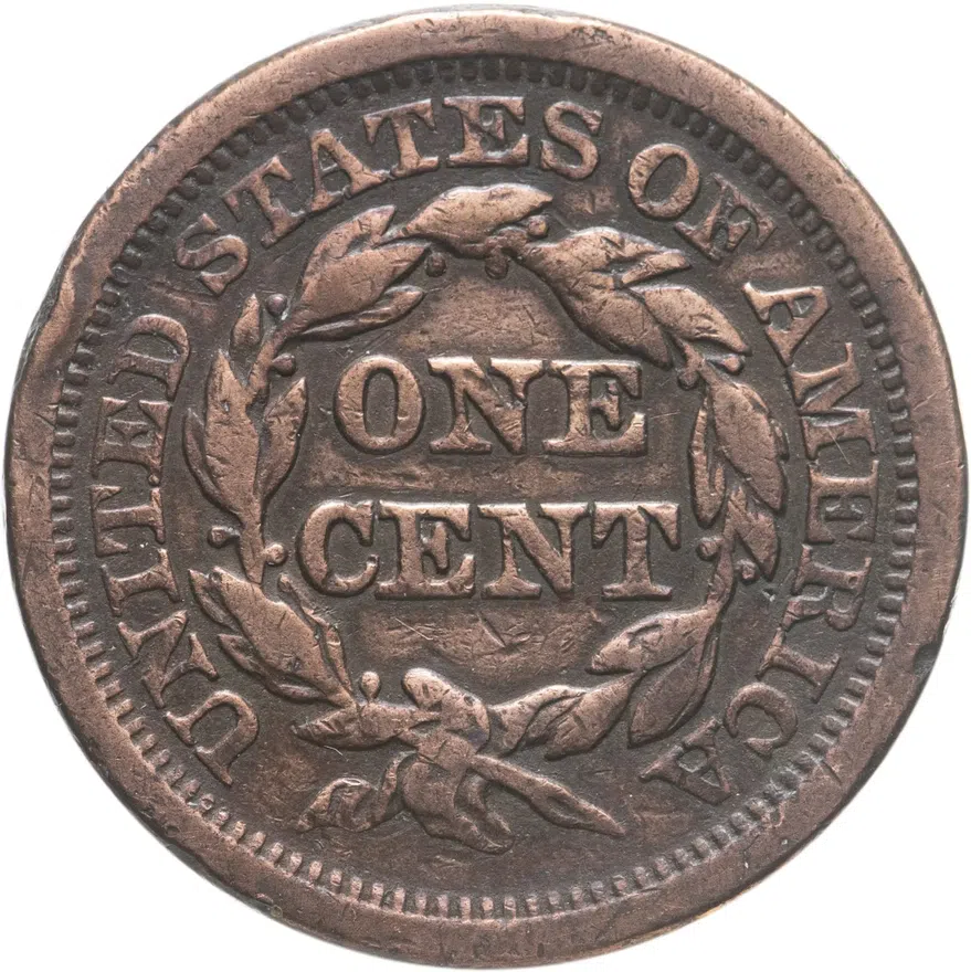 США 1 цент (cent) 1851  Liberty Head Cent
