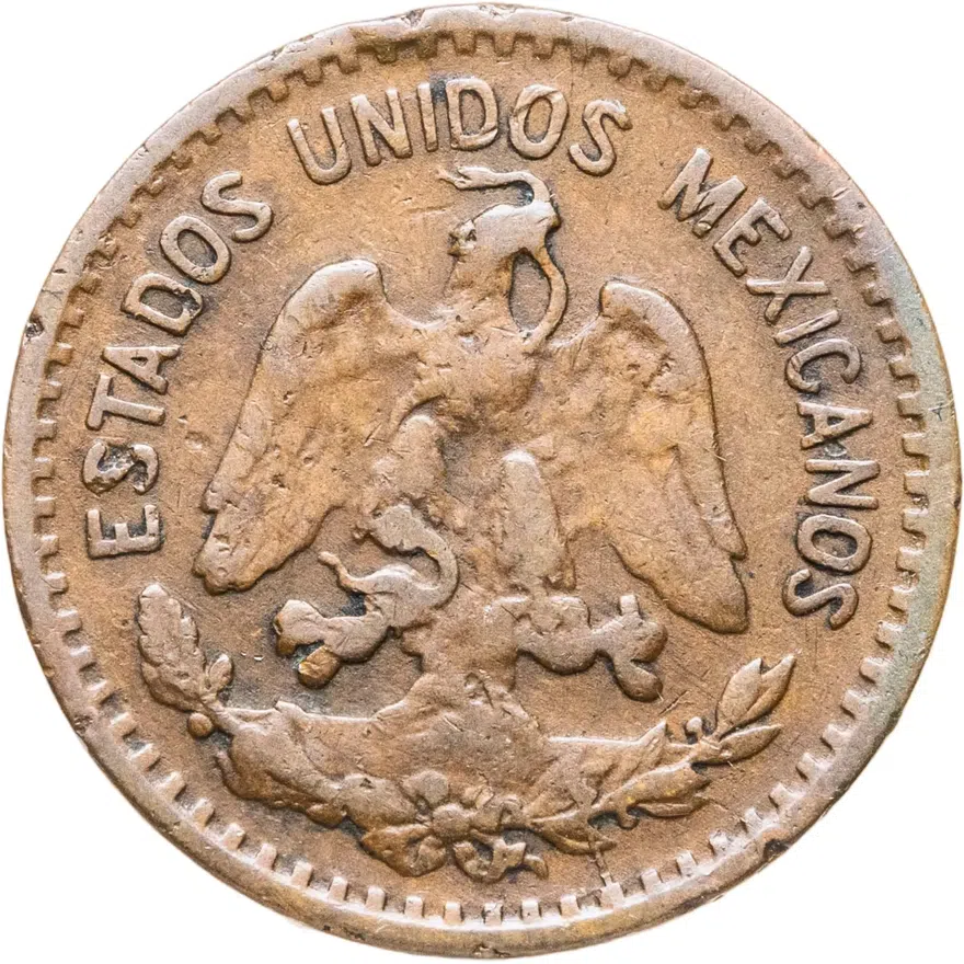 Мексика 1 сентаво (centavo) 1935, реверс