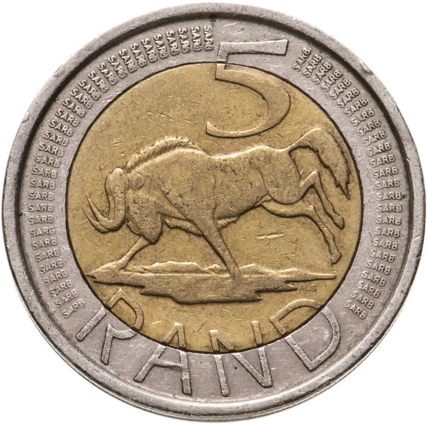 ЮАР 5 рандов (рэндов, rand) 2005