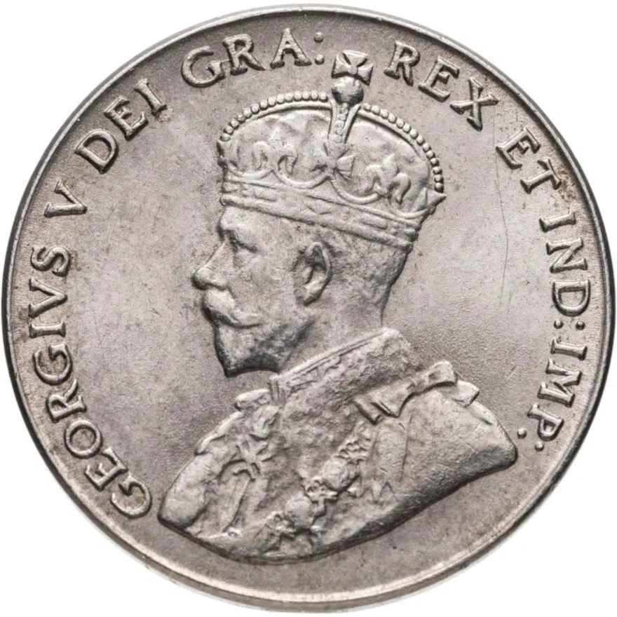 Канада 5 центов 1927, реверс