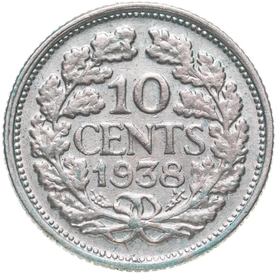 Нидерланды 10 центов (cents) 1938