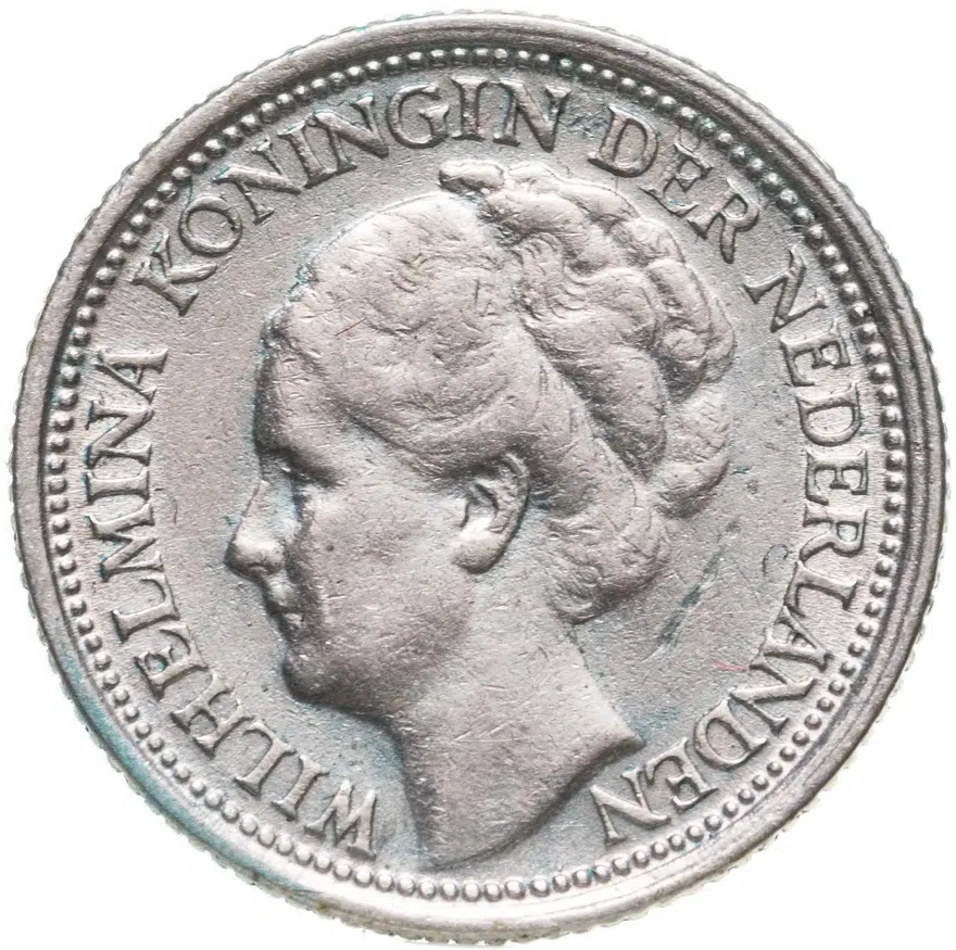Нидерланды 10 центов (cents) 1938, реверс