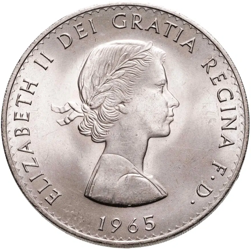 Великобритания 1 крона (crown) 1965  сэр Уинстон Черчилль