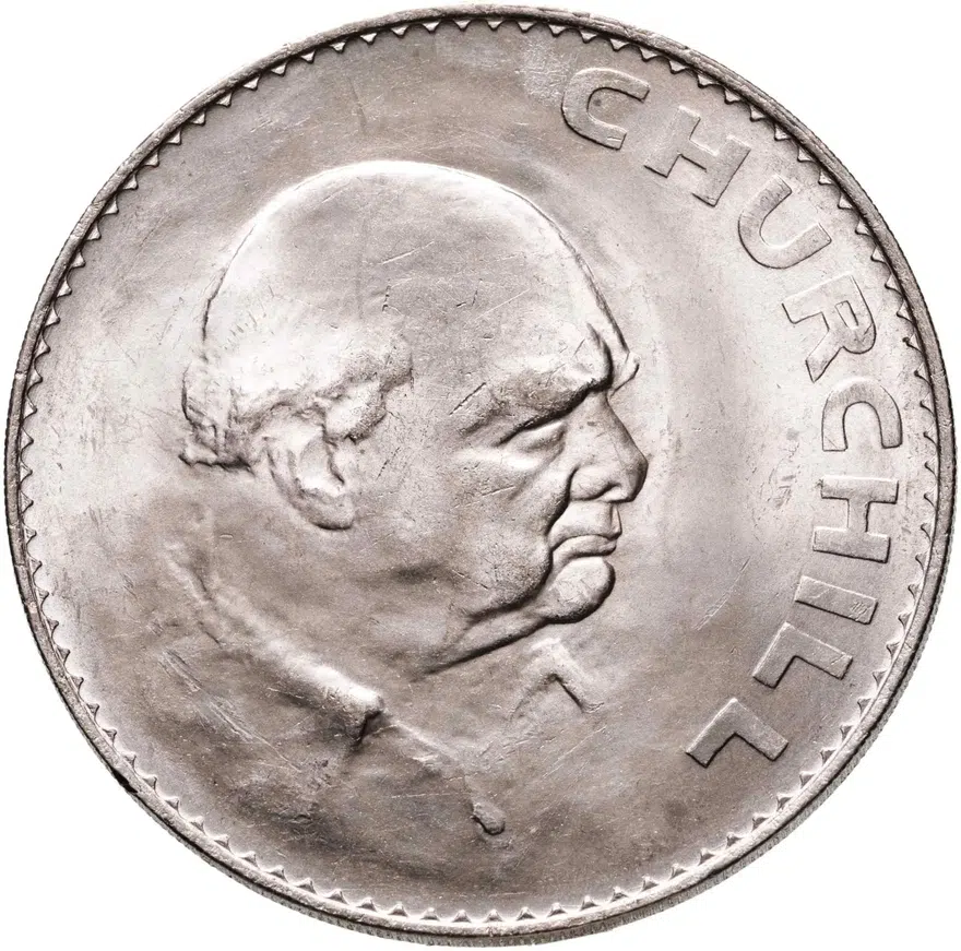 Великобритания 1 крона (crown) 1965  сэр Уинстон Черчилль, реверс