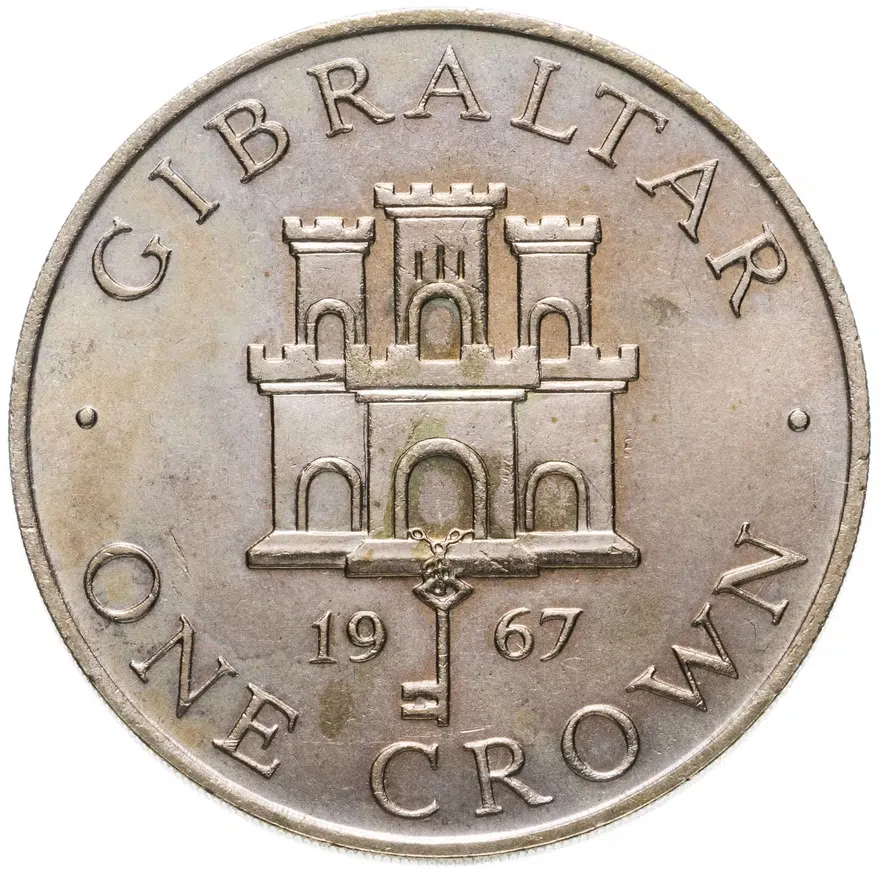 Гибралтар 1 крона (crown) 1967