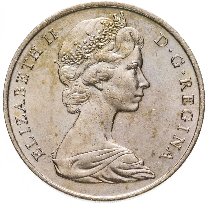 Гибралтар 1 крона (crown) 1967, реверс