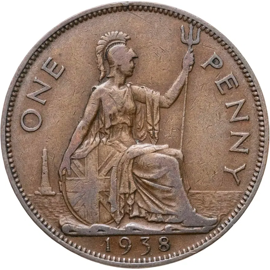 Великобритания 1 пенни (penny) 1938