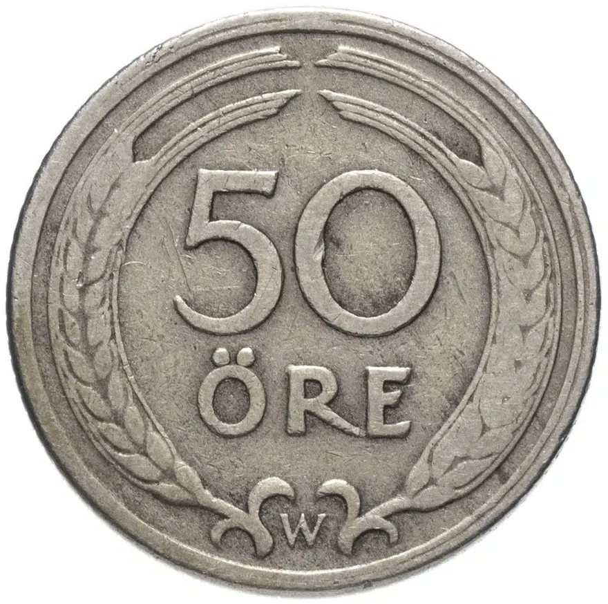 Швеция 50 эре (ore) 1924