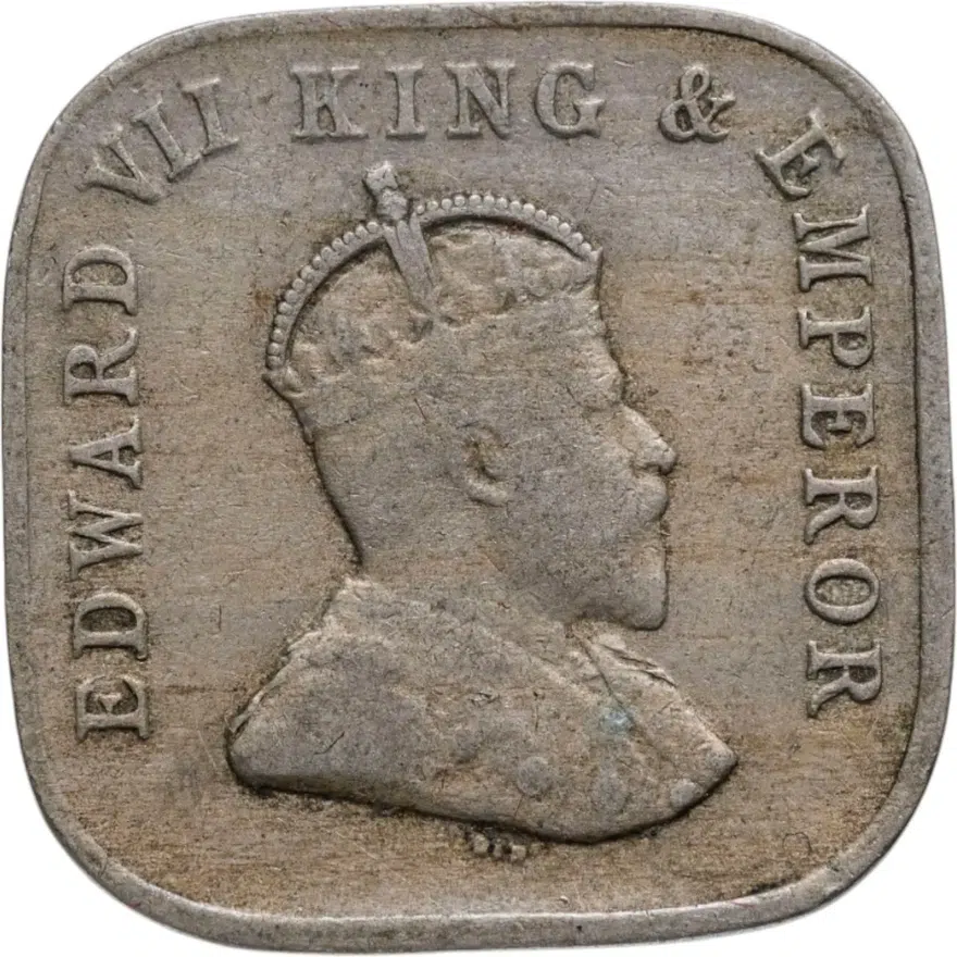 Цейлон 5 центов 1910, аверс