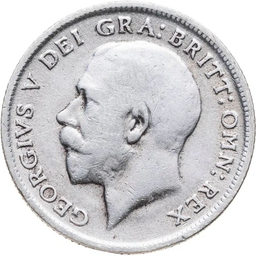 Великобритания 6 пенсов (pence) 1913, реверс