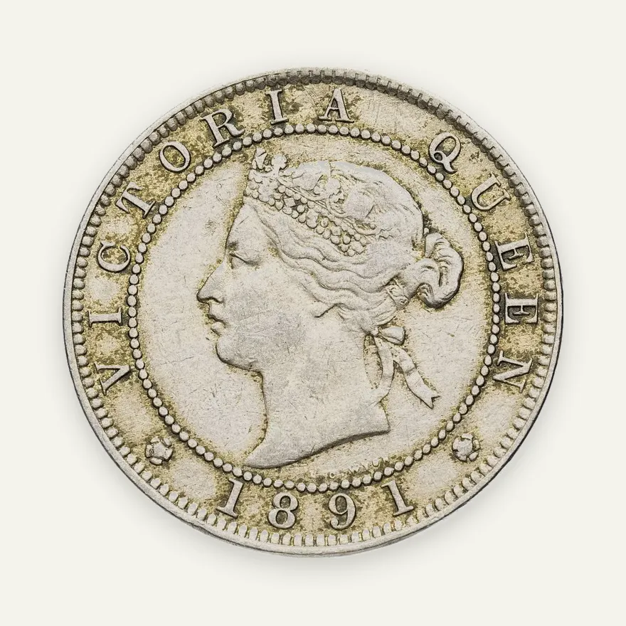 Ямайка 1 пенни (penny) 1891, реверс
