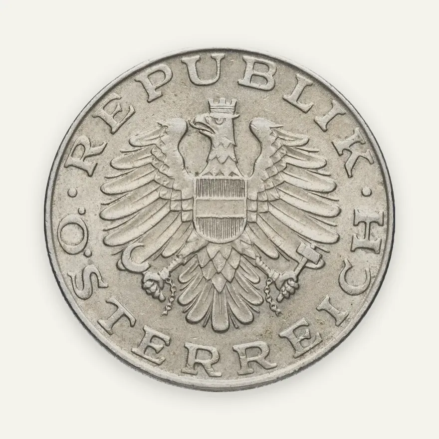 Австрия 10 шиллингов 1975, реверс