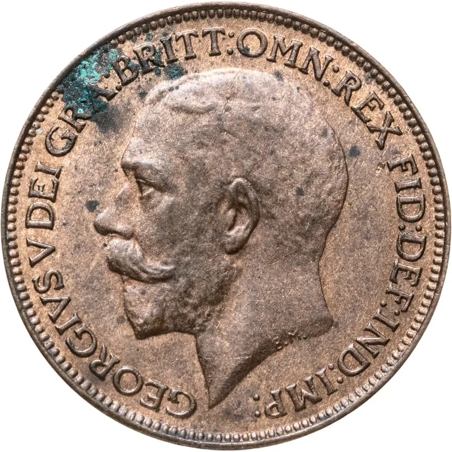 Великобритания 1 фартинг (farthing) 1924, реверс