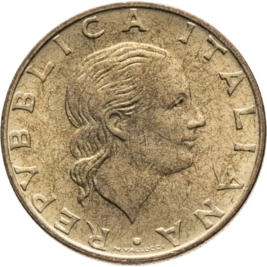Италия 200 лир (lire) 1993  70 лет военной авиации