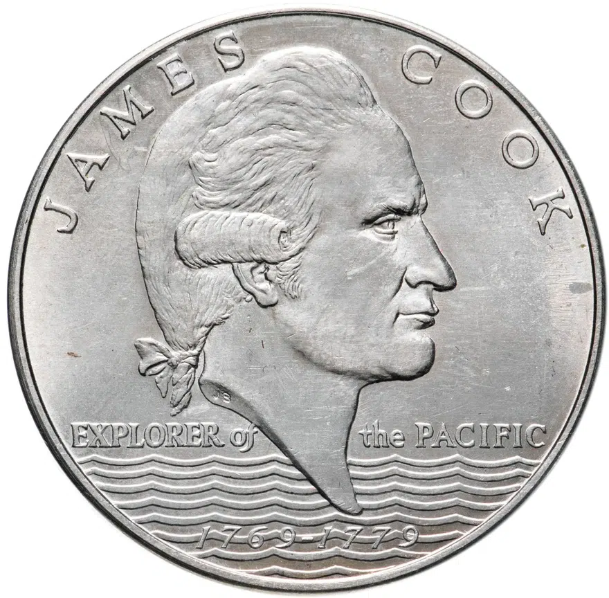 Самоа 1 тала (tala) 1970  200 лет путешествиям капитана Кука