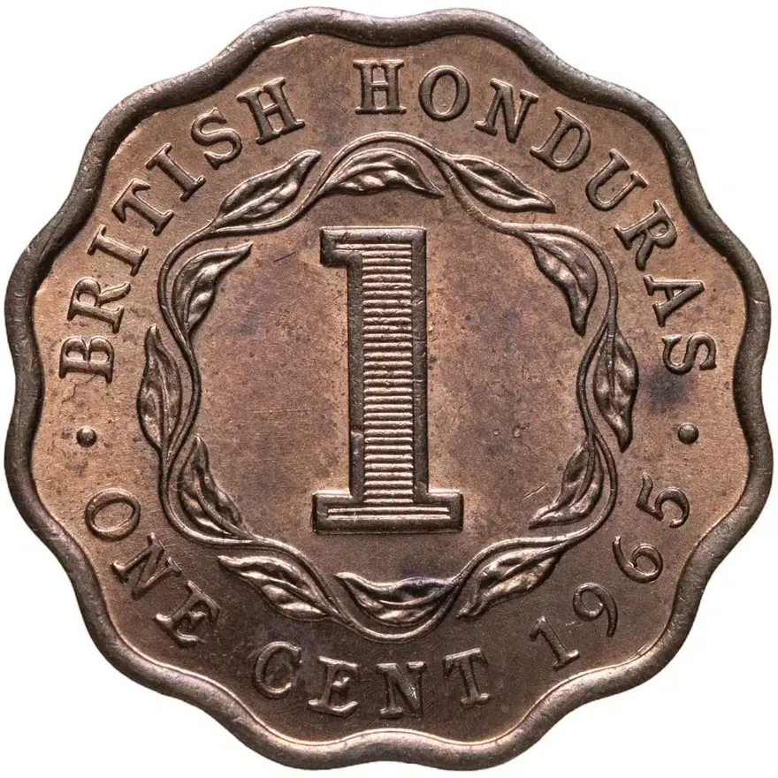 Британский Гондурас 1 цент (cent) 1965