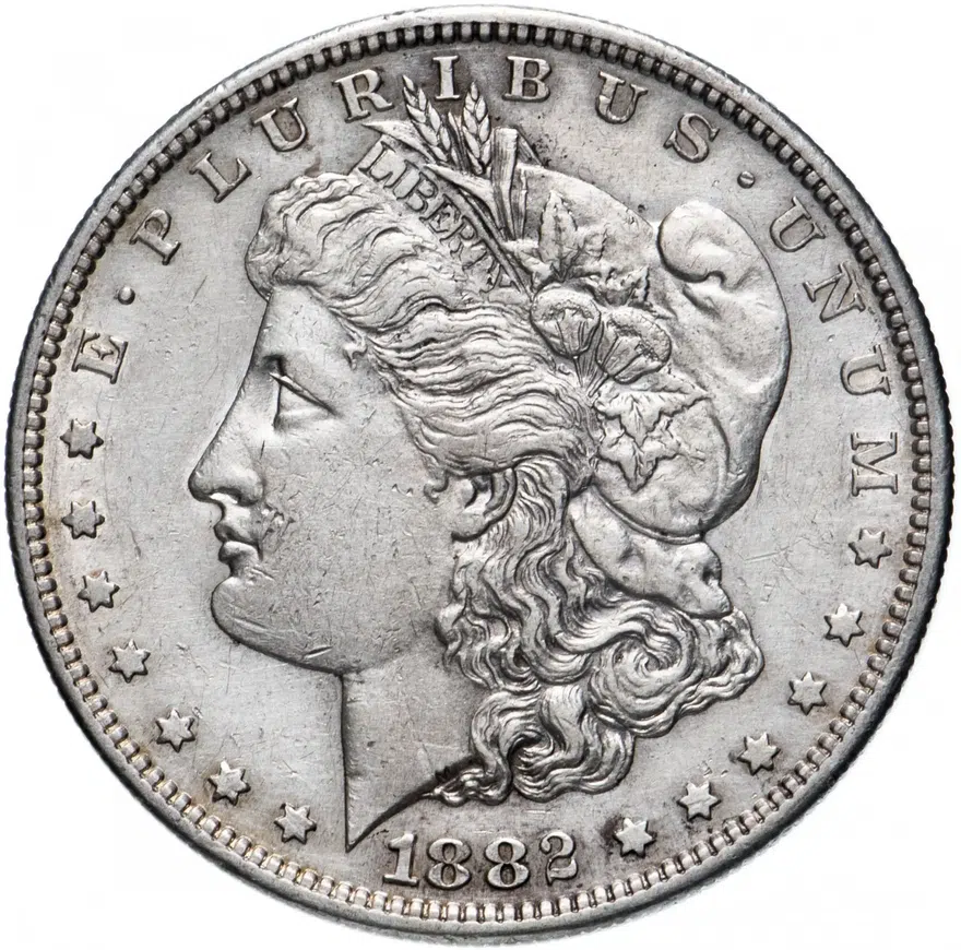 США 1 доллар (dollar) 1882 S Доллар Моргана, реверс