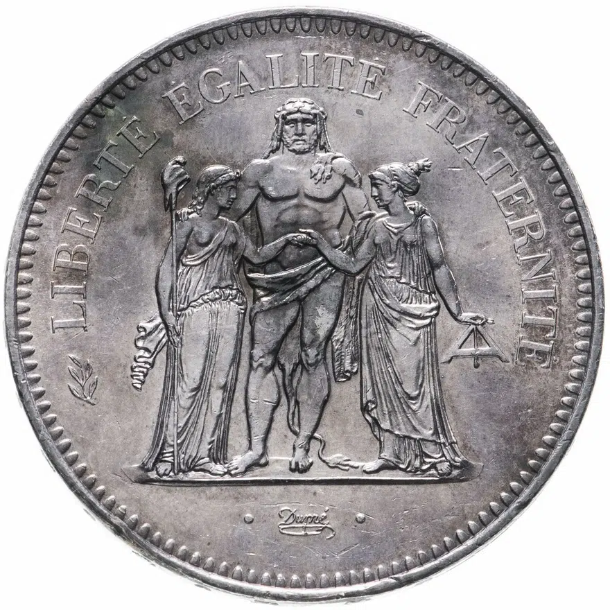 Франция 50 франков 1976, аверс