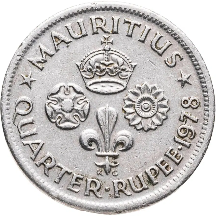 Маврикий 1/4 рупии (rupee) 1978
