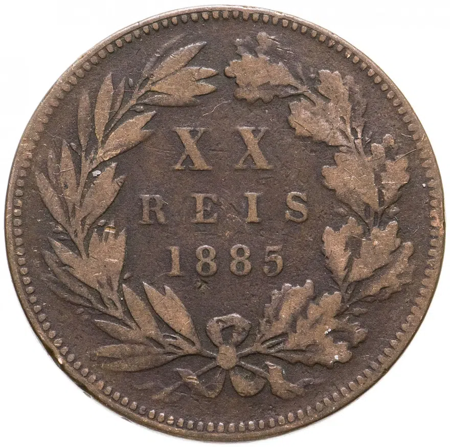 Португалия 20 рейс (reis) 1885