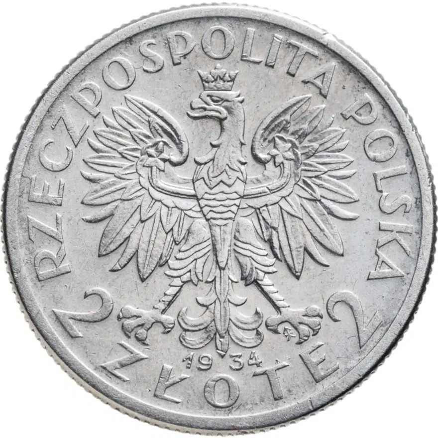 Польша 2 злотых 1934, реверс