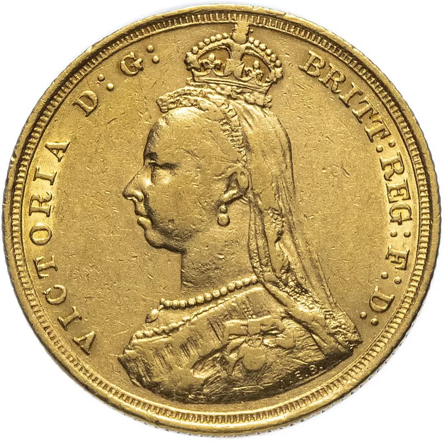 Великобритания соверен (sovereign) 1889