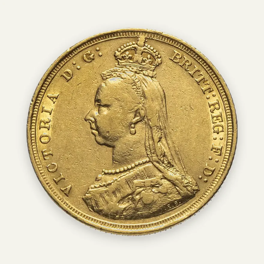 Великобритания соверен (sovereign) 1889, реверс