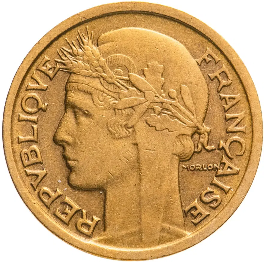 Франция 1 франк (franc) 1939, аверс