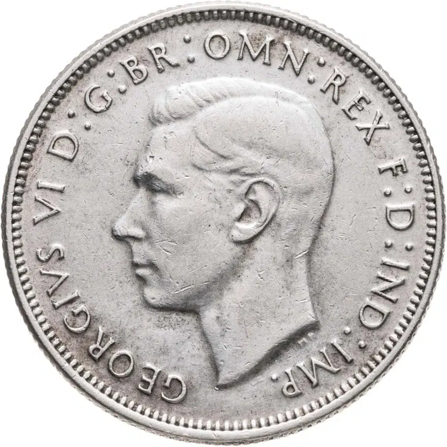 Австралия 2 шиллинга (флорин, shillings) 1943   Без отметки монетного двора
