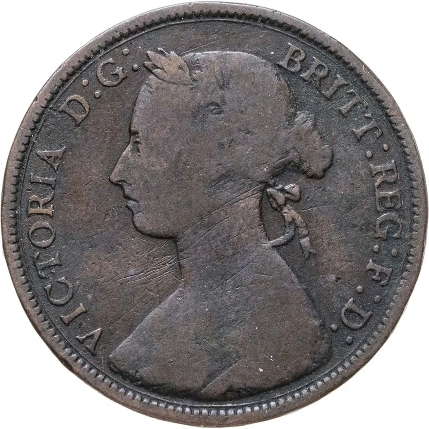 Великобритания 1/2 пенни (penny) 1882