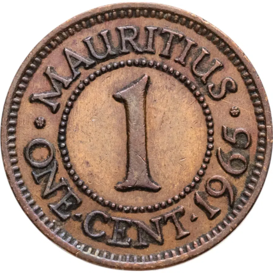 Маврикий 1 цент (cent) 1965