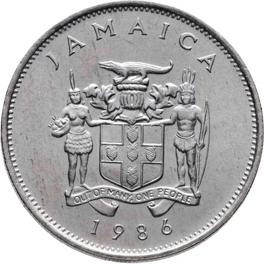 Ямайка 20 центов (cents) 1986  ФАО - WORLD FOOD DAY OCTOBER 16.1981, реверс