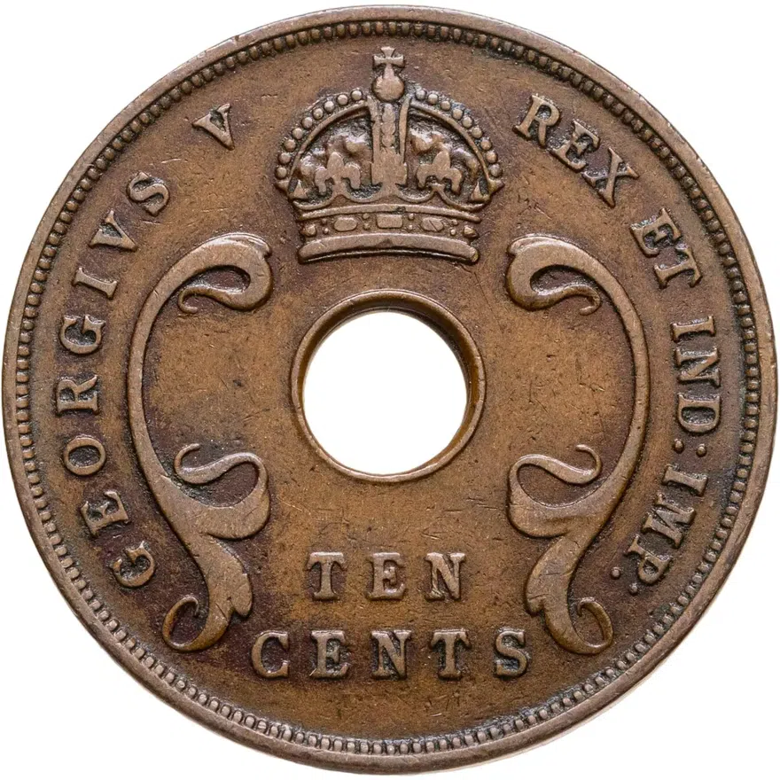 Британская Восточная Африка 10 центов (cents) 1922