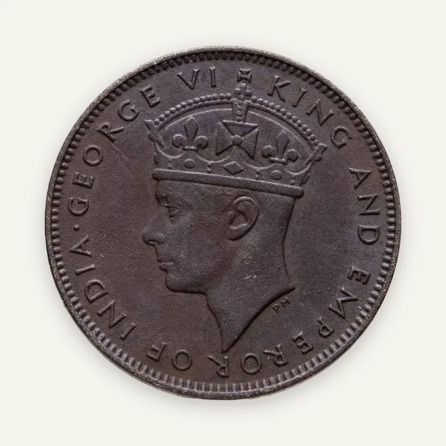 Ямайка 1 фартинг (farthing) 1945, реверс