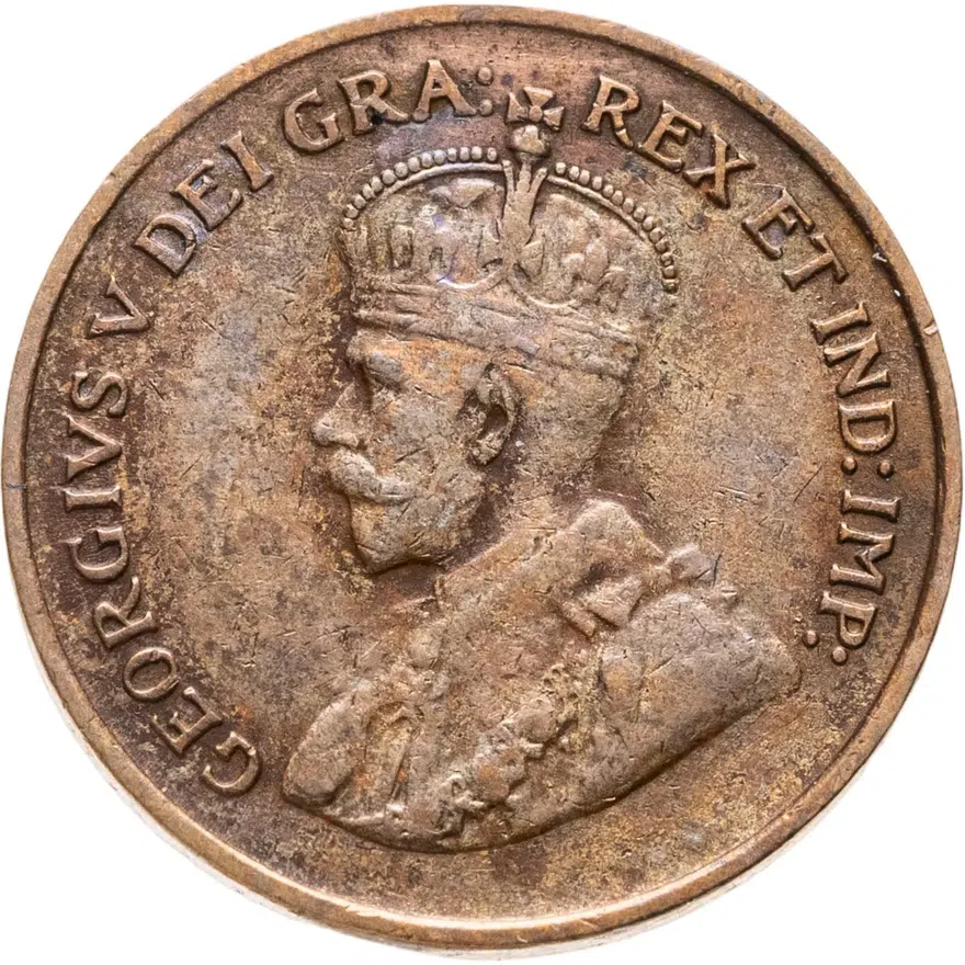 Канада 1 цент (cent) 1924, реверс