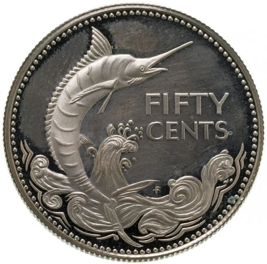 Багамы 50 центов (cents) 1974