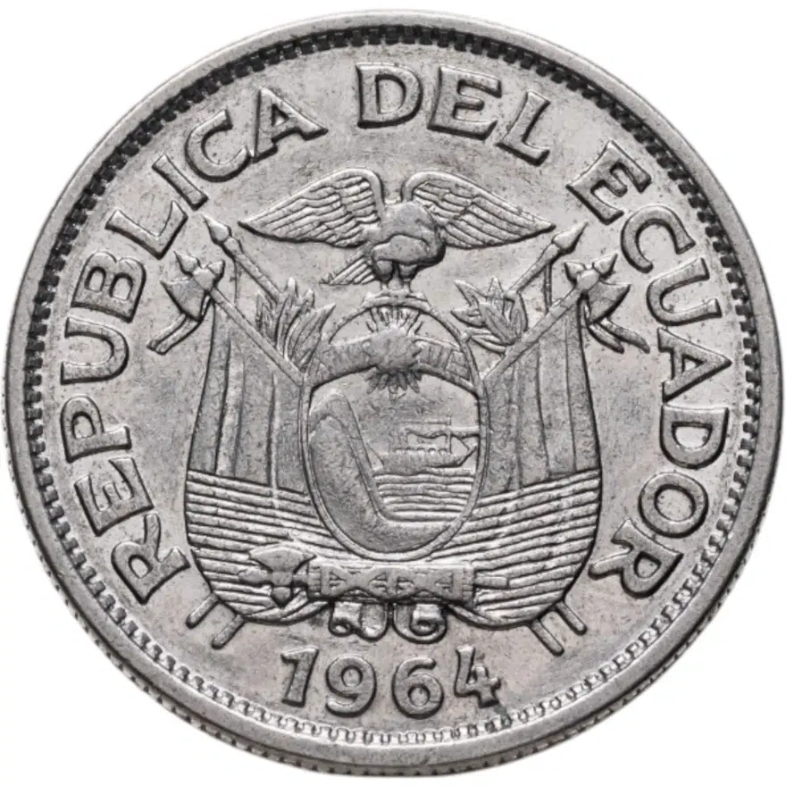 Эквадор 1 сукре (sucre) 1964, реверс