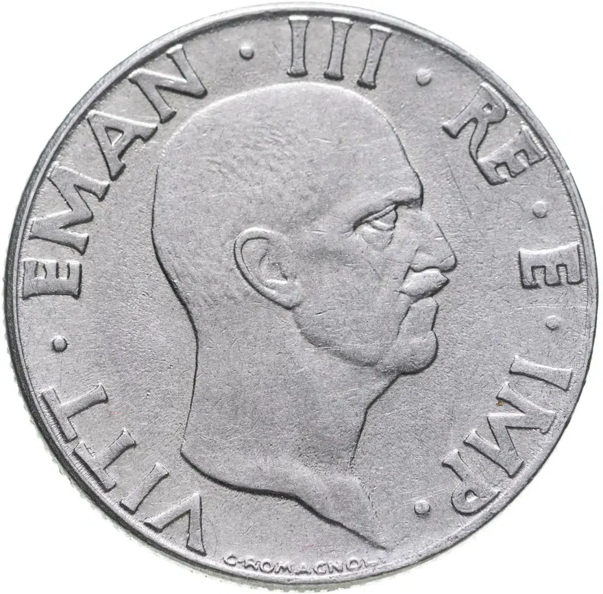 Италия 50 чентезимо (centesimi) 1940  магнитная