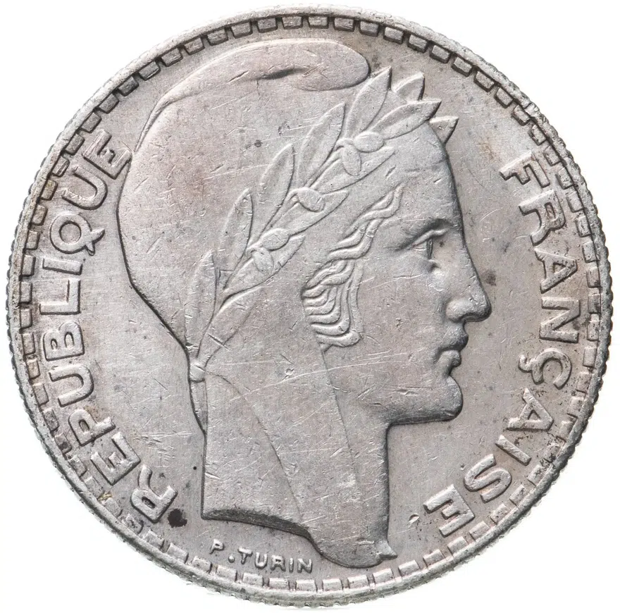 Франция 10 франков (francs) 1933