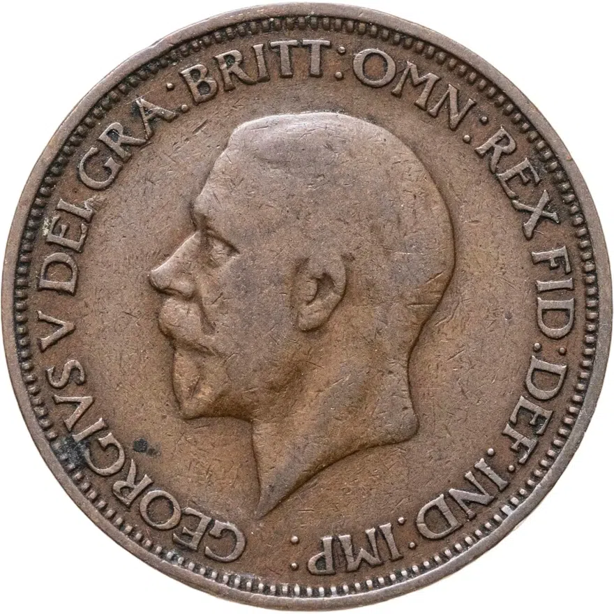 Великобритания 1/2 пенни (penny) 1931, реверс